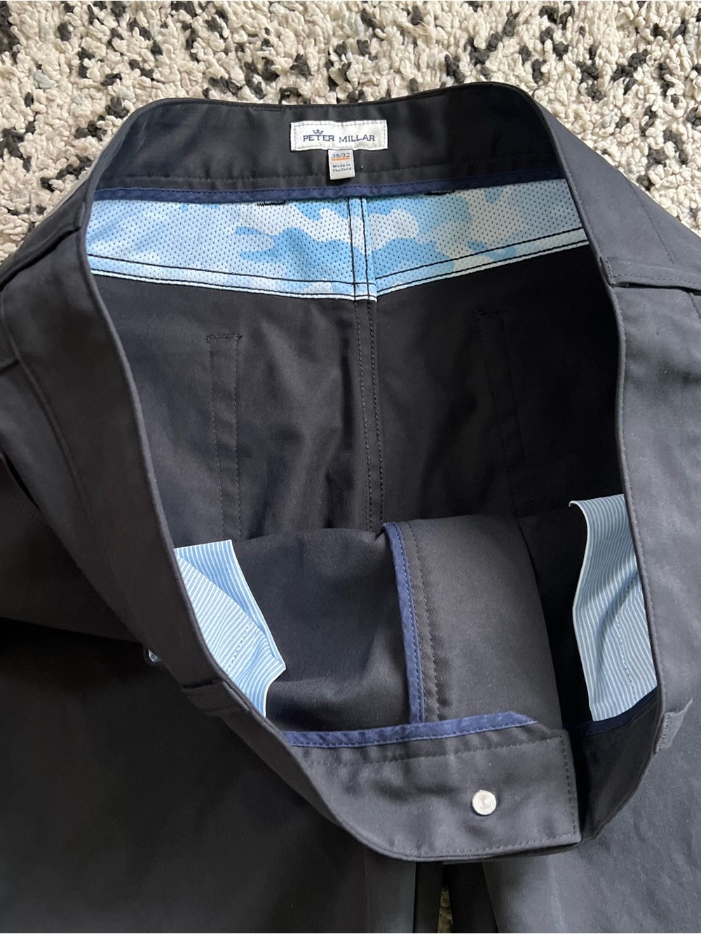 Peter Millar Golf Performance Pants Black EB66 5-Pocket ME0EB66FB Men’s 38x32 - Picture 7 of 13